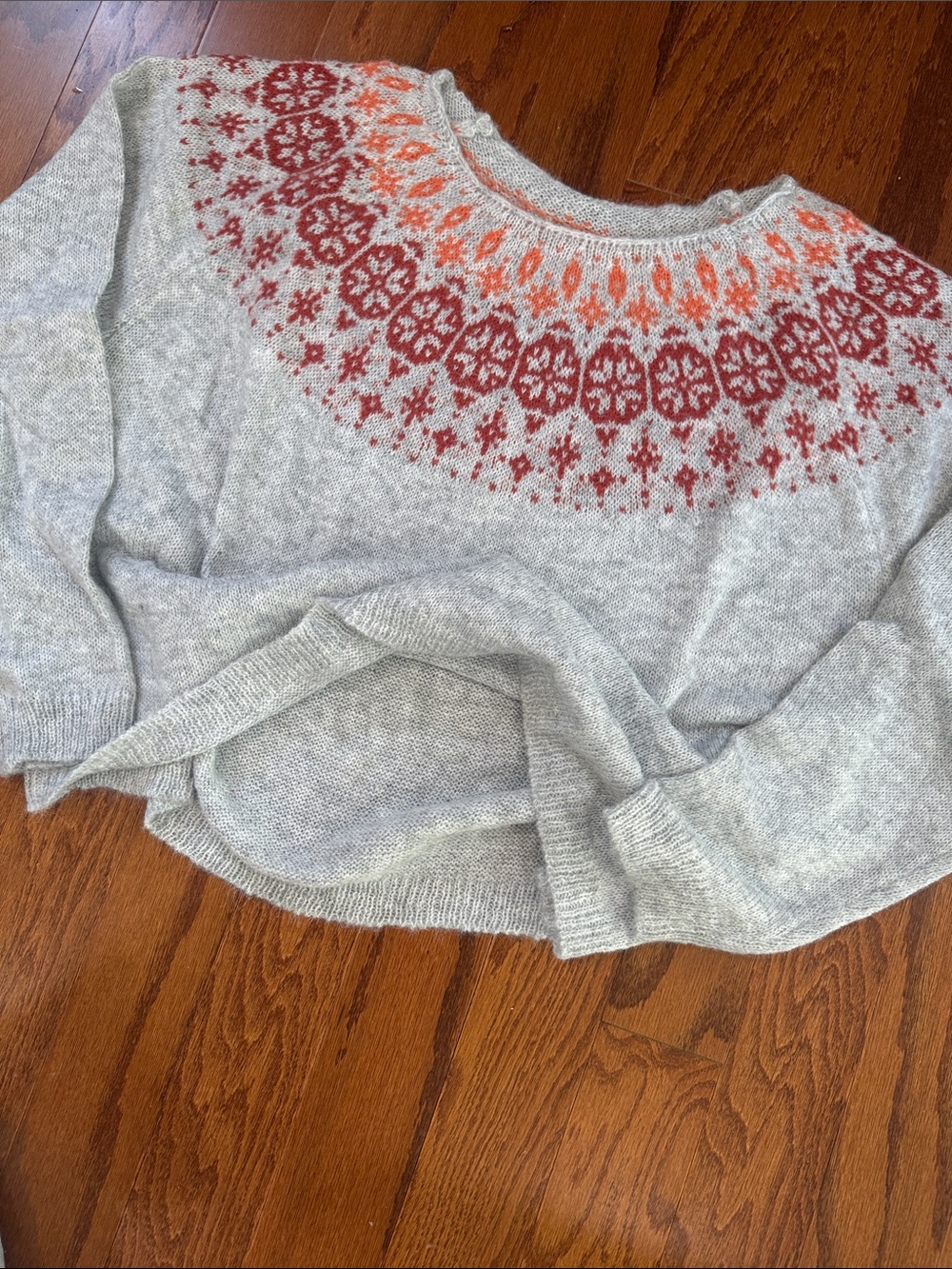 NWT Fair Isle Sweater Nordic Cozy Winter Soft Knit Pullover - Picture 14 of 14